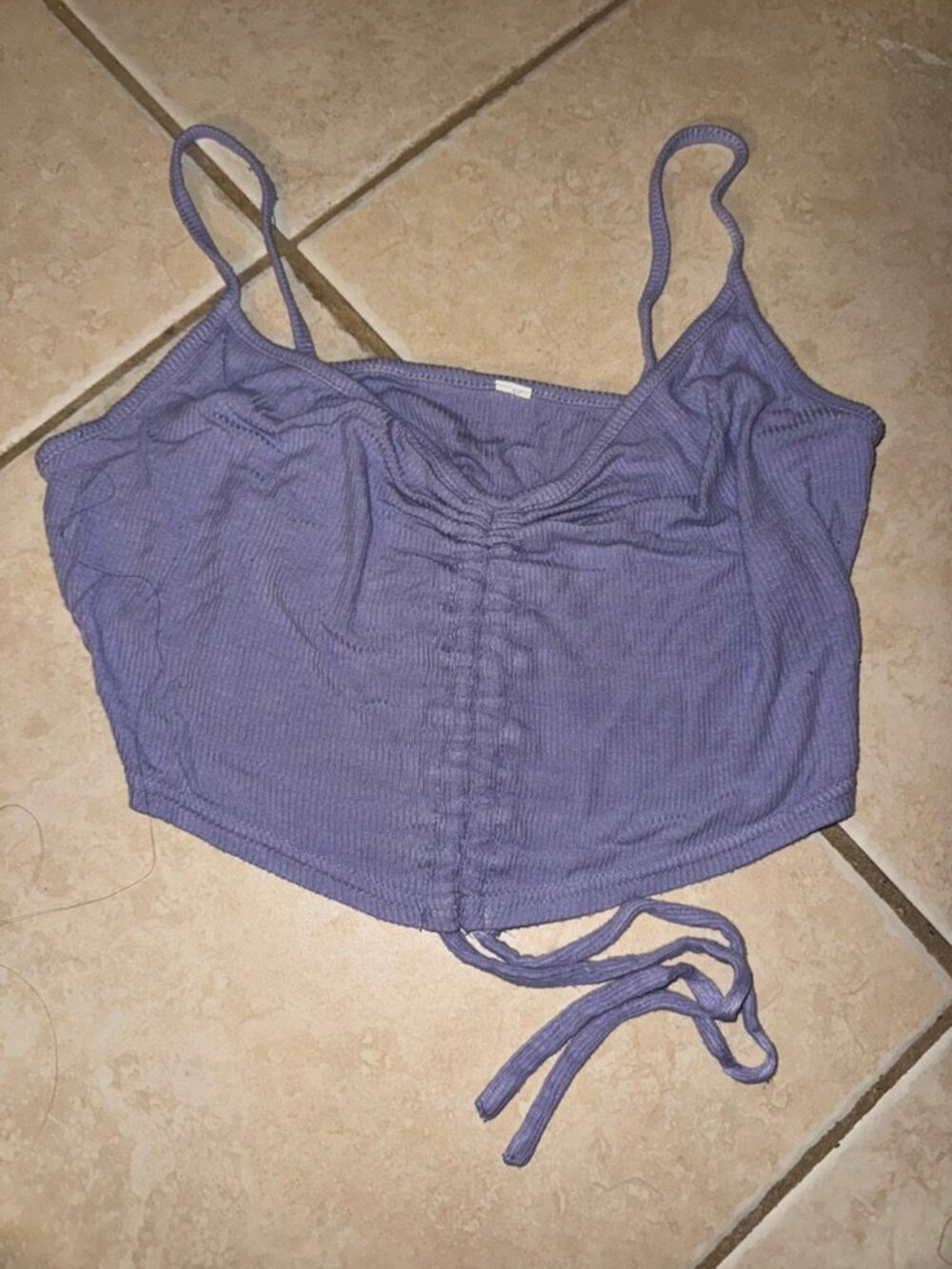 AE purple crop top